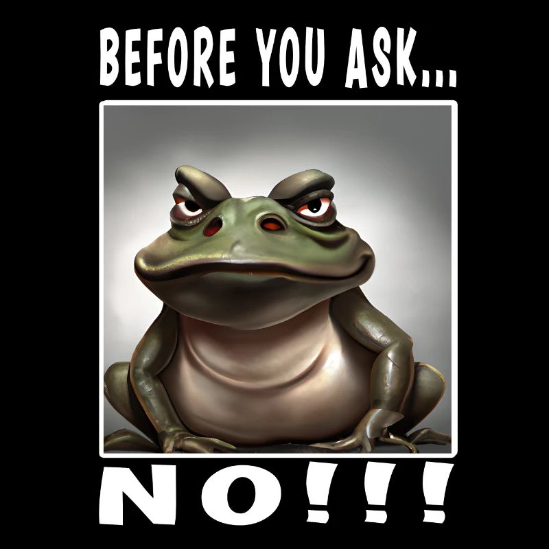 Before you ask no