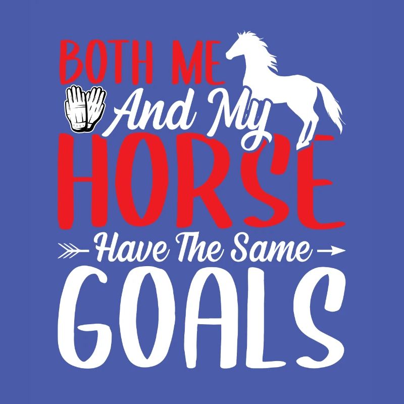 Mon cheval et moi avons la même chose