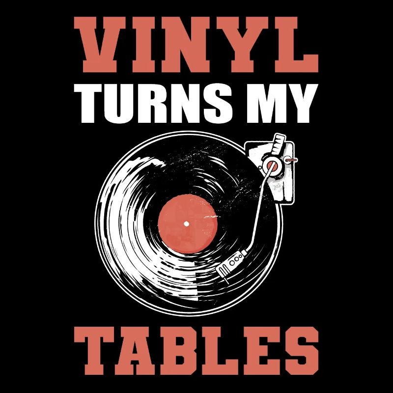 Le vinyle renverse mes tables Collectionneur de disques vinyles