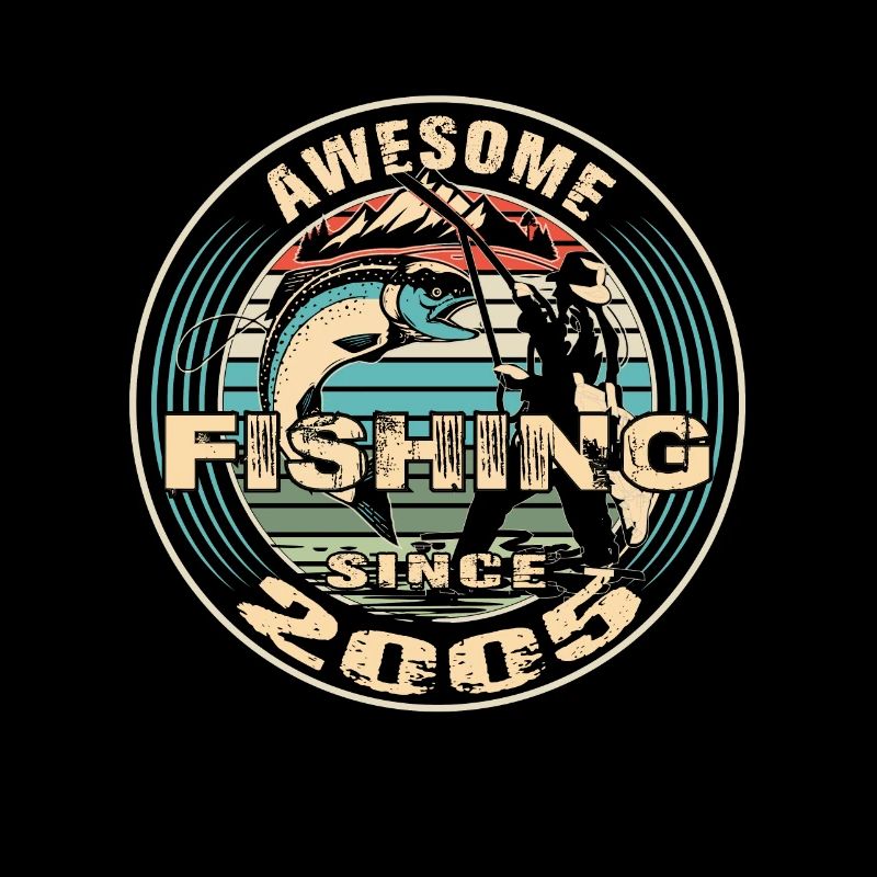 Awesome since 2005. Angel, Angler Geburtstag