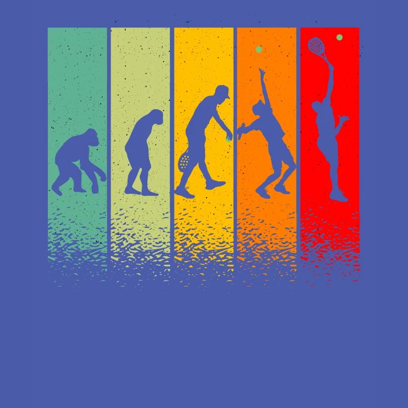 Evolution Tennisman Geschenkidee Mann