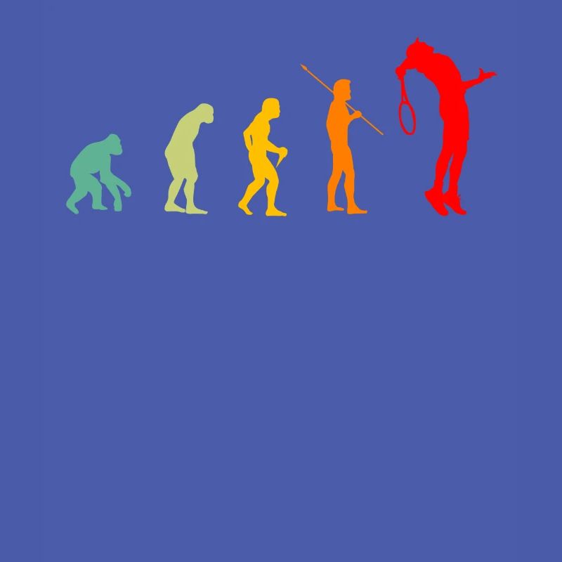 Evolution Tennisman Geschenkidee Mann