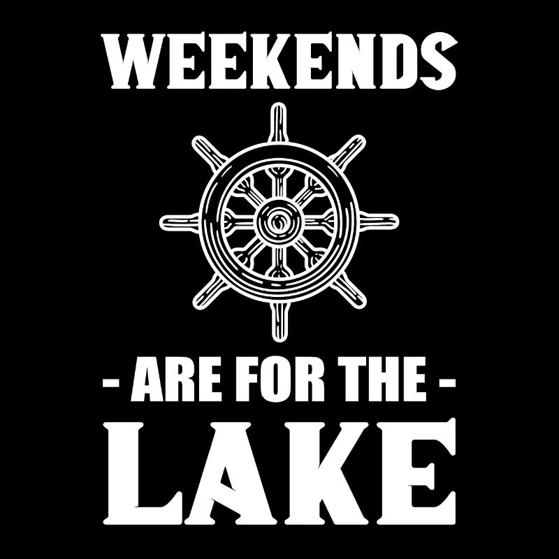 Les week-ends sont pour le lac Bateau de navigation de plaisance