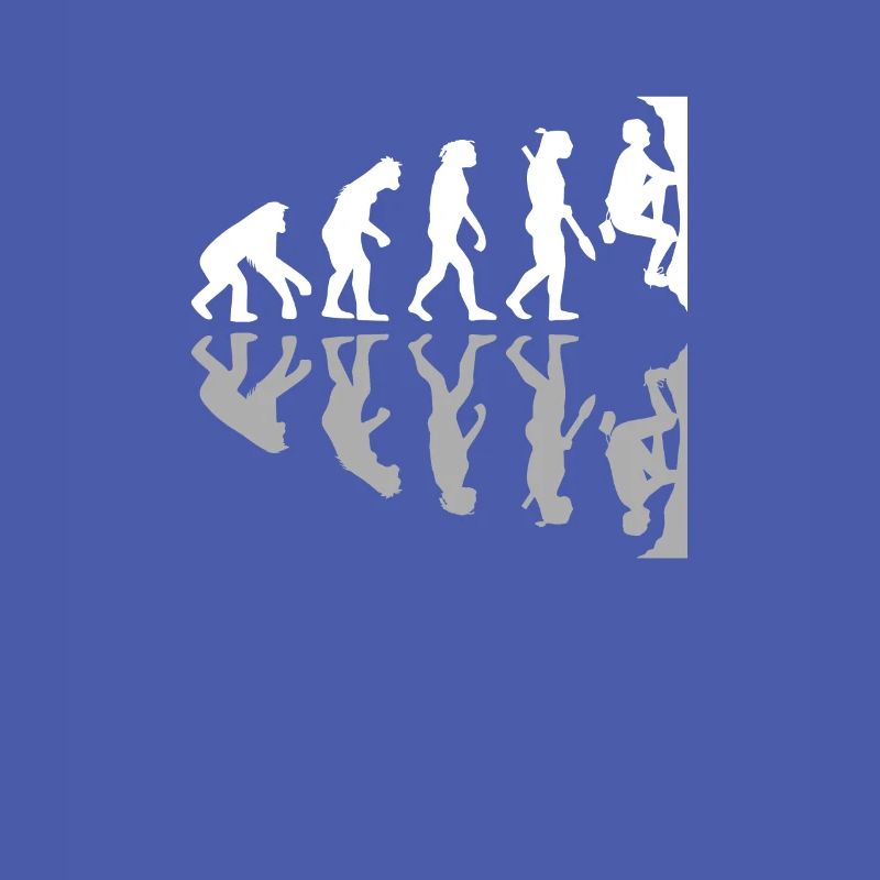 Human Evolution Funny Bouldering Climber Boulder