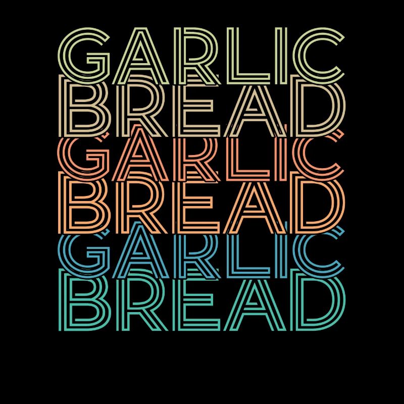 Retro -Vintage -Garlic Bread Baking