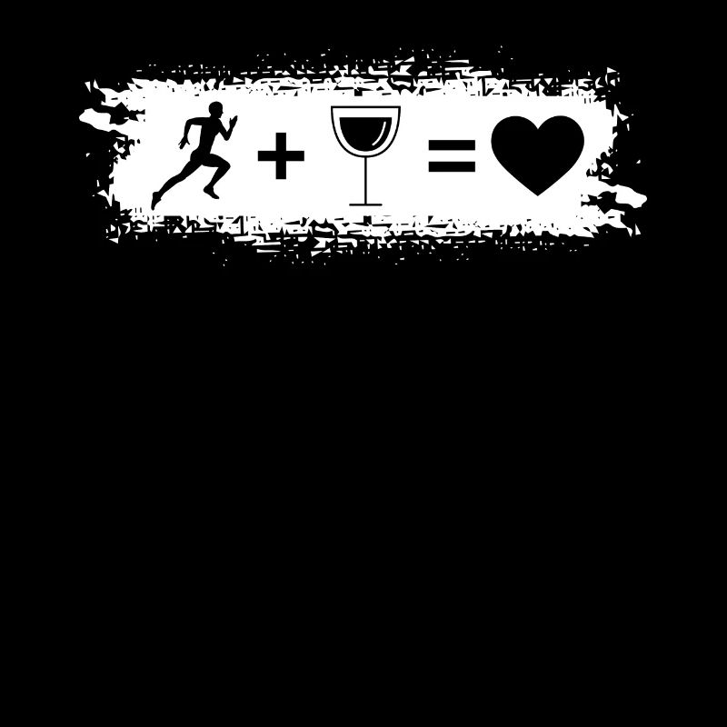 Grunge Rectangle - Coeur - Vin - Course à pied -