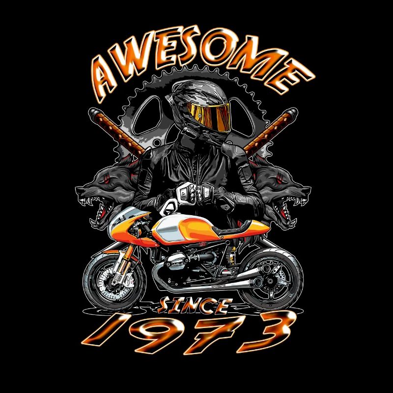 Awesome since 1973, Biker Geburtstag
