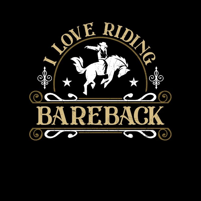 Bareback Riding I Love Riding Bareback Rodeo Rider