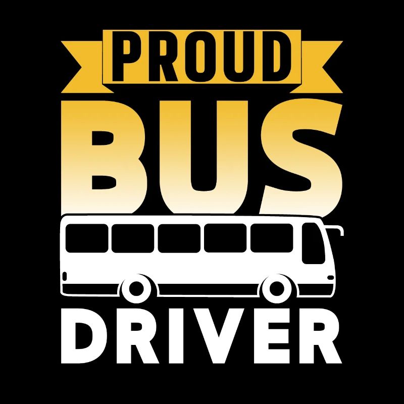 Proud bus driver coach bus driving