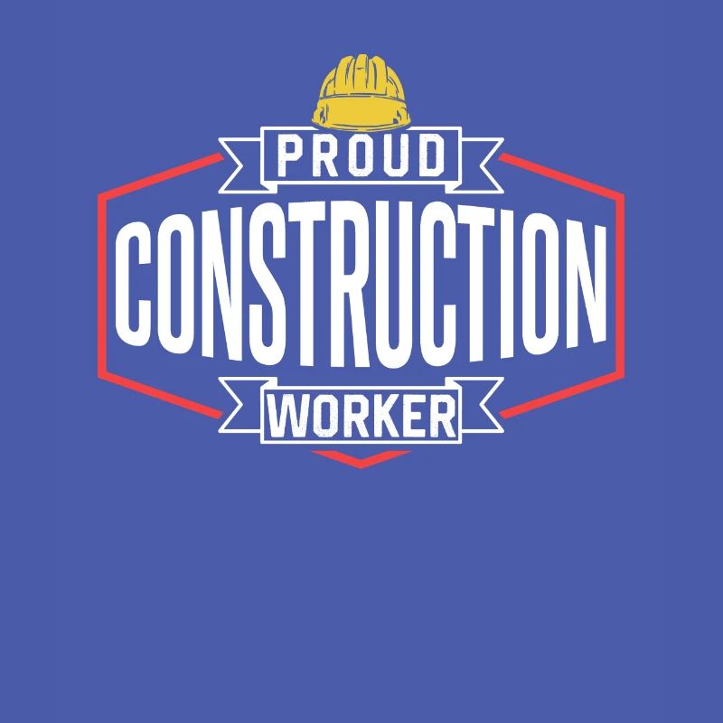 Proud Construction Worker Team Construction Site Teamwork