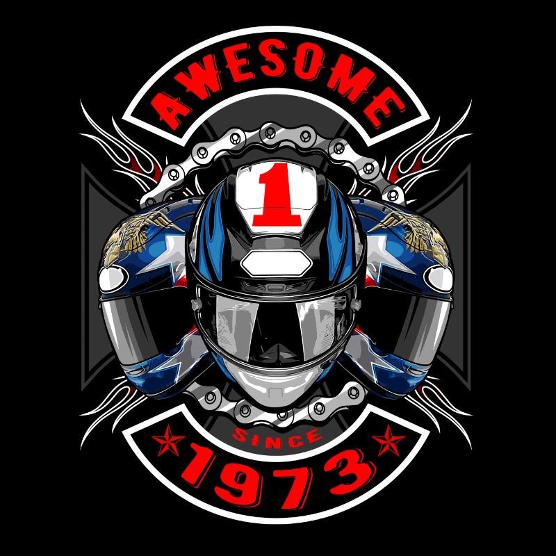 Awesome since 1973, Biker Geburtstag