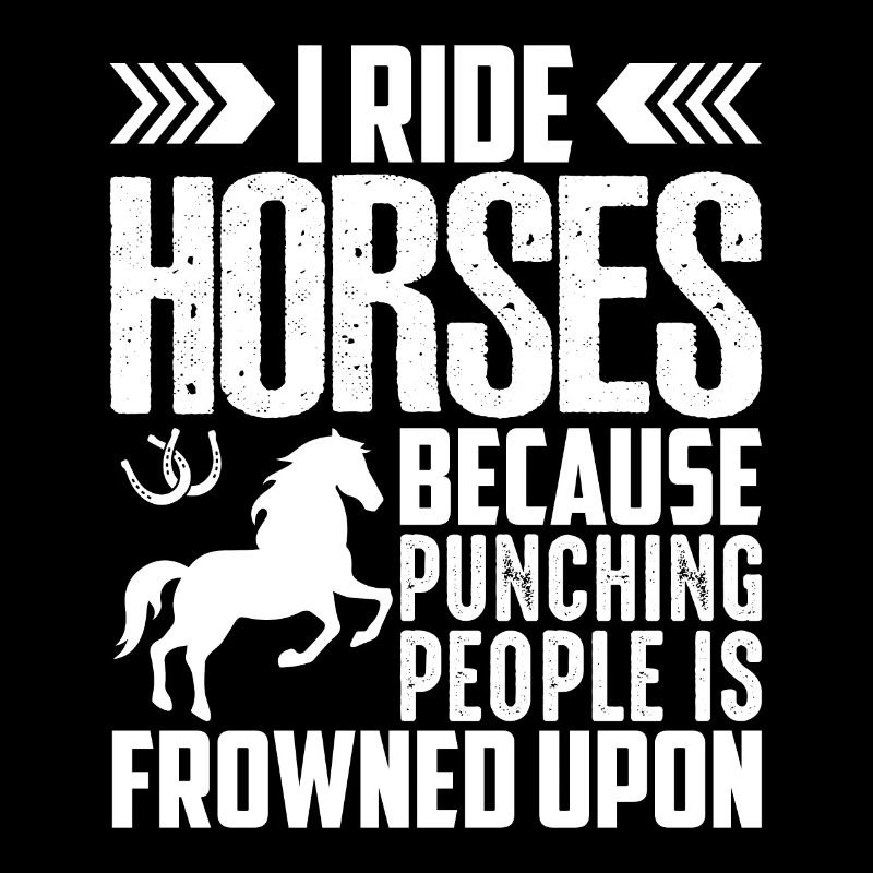 Je monte à cheval parce que c’est mal vu d’avoir des gens