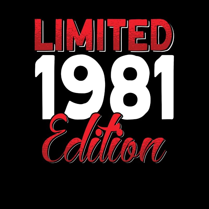 Vintage 1981 Retro Bitrthday Limited Edition.