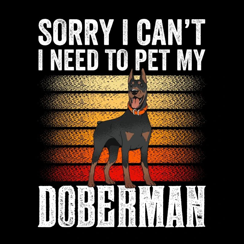 Ne puis-je pas avoir à caresser mon Doberman