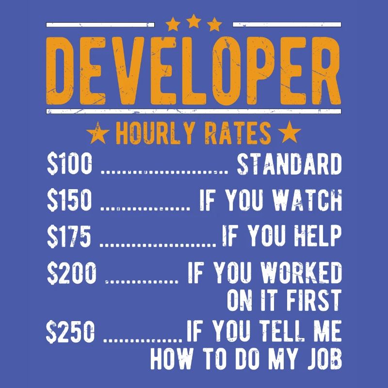 Developer Hourly Wage