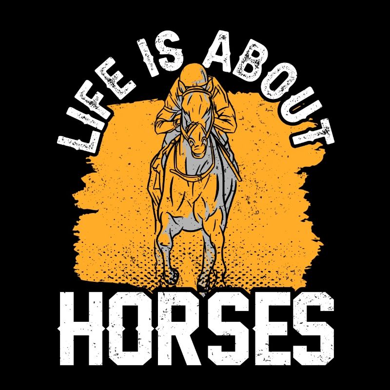 La vie consiste à monter à cheval