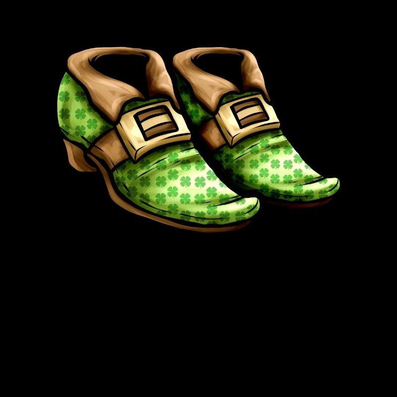 Chaussures de trèfle vert d’un lutin porté sur St