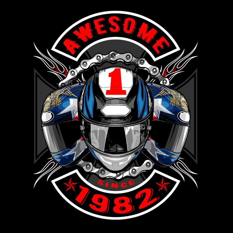 Awesome since 1982, Biker Geburtstag