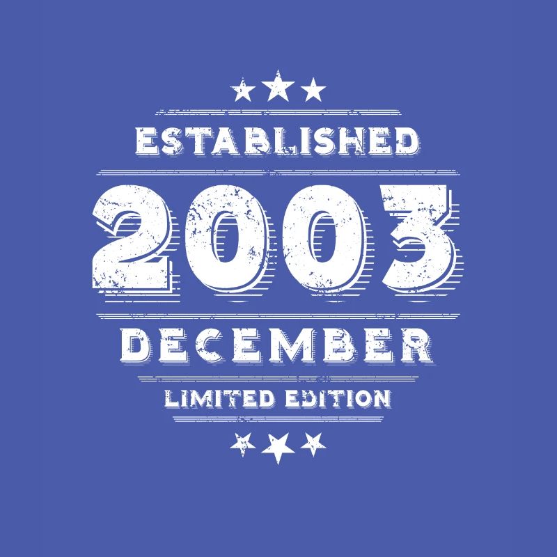 Anniversaire en décembre 2003 - décembre