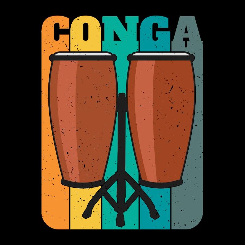 Conga Retro Musical Instrument Drums Conga Player