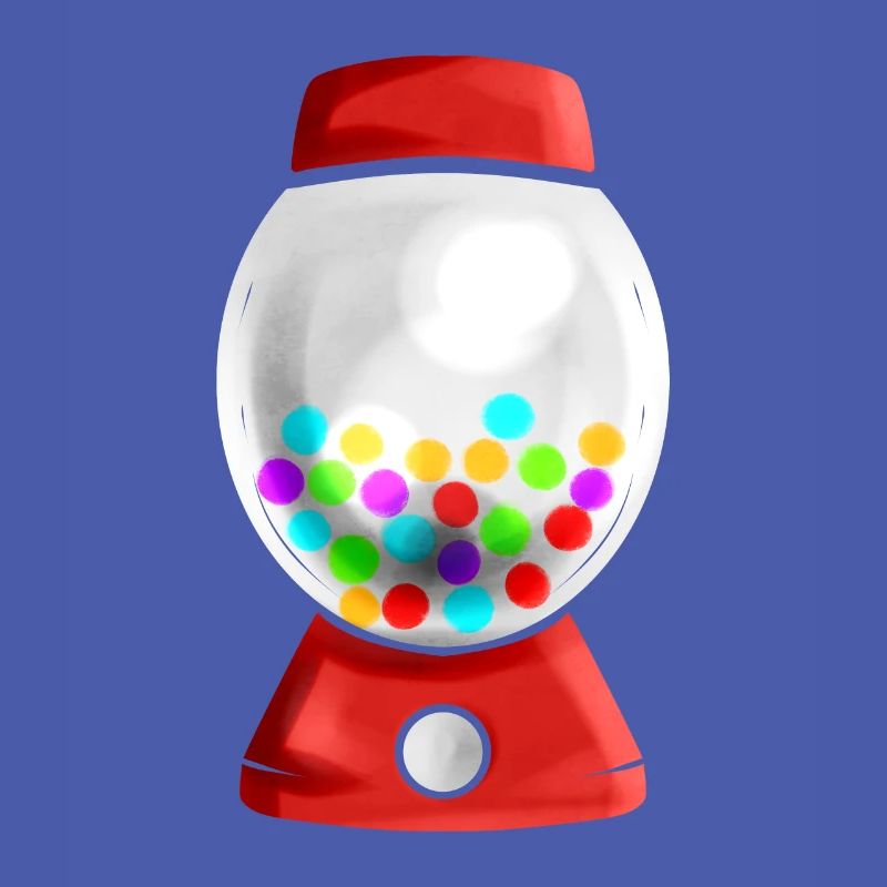 Egg Painted As Candy Dispenser For Easter