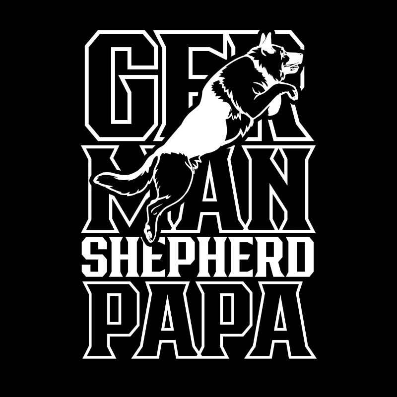 German Shepherd Dad Boy Type Cute Pet