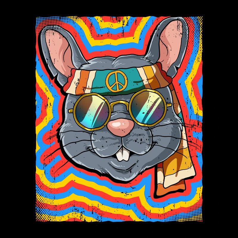 Hippie Ratte Psychedelisch Trippy