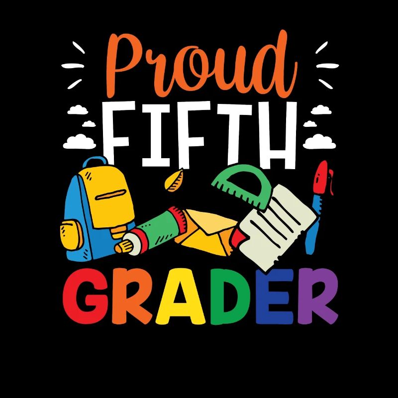 Fier élève de cinquième année Cinquième école 5e année