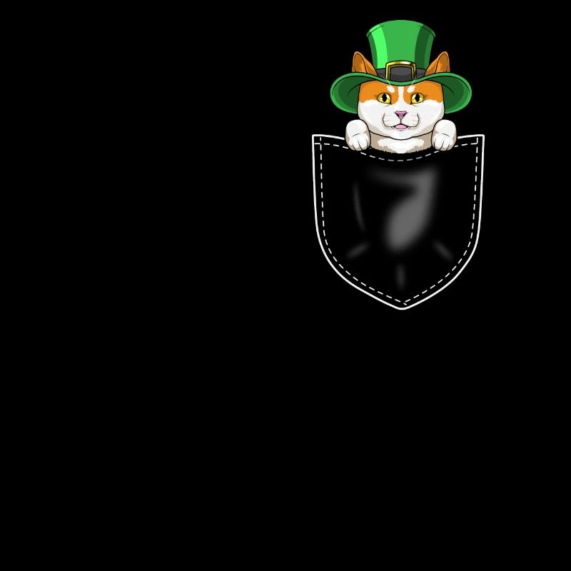 Funny Cats Cadeau de fête de la Saint-Patrick