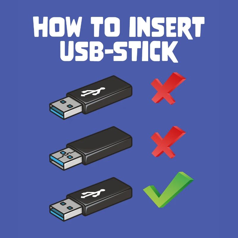 How To Insert USB Stick Funny Programmer Meme