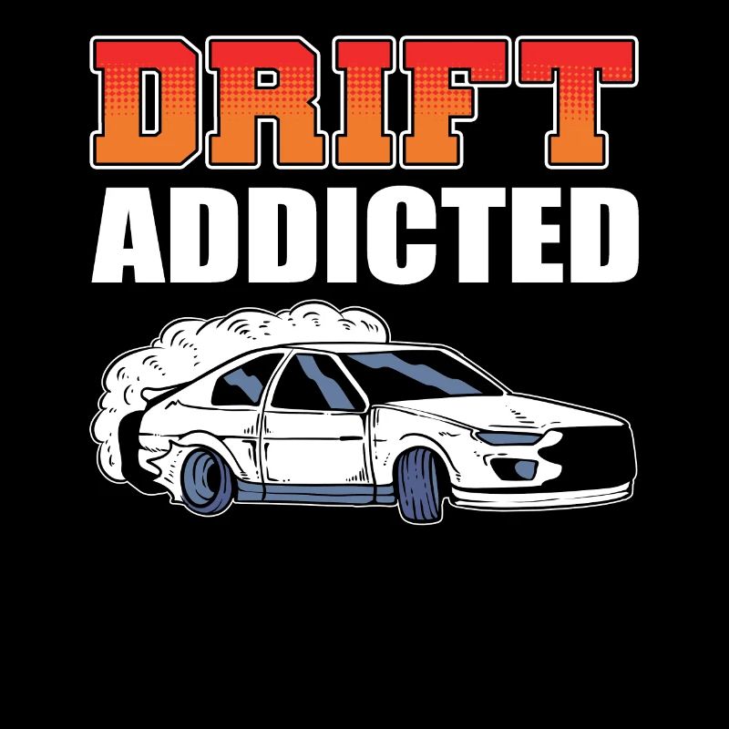 Course de voitures de drift accro à la dérive