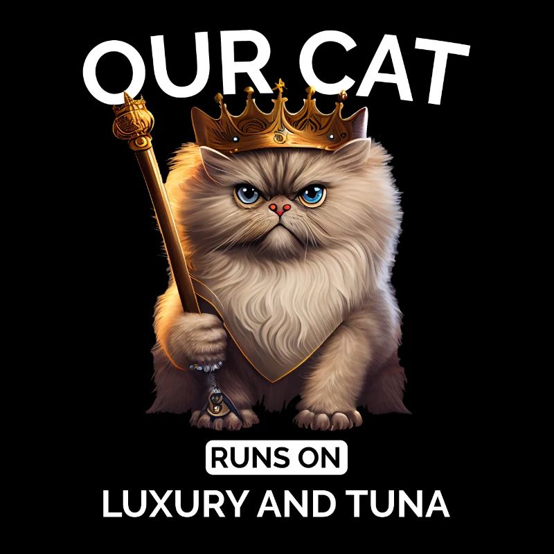 Cat Mom Dad Persian Cat Queen