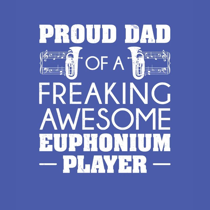 Euphonium Stolzer Vater eines Euphonium-Spielers