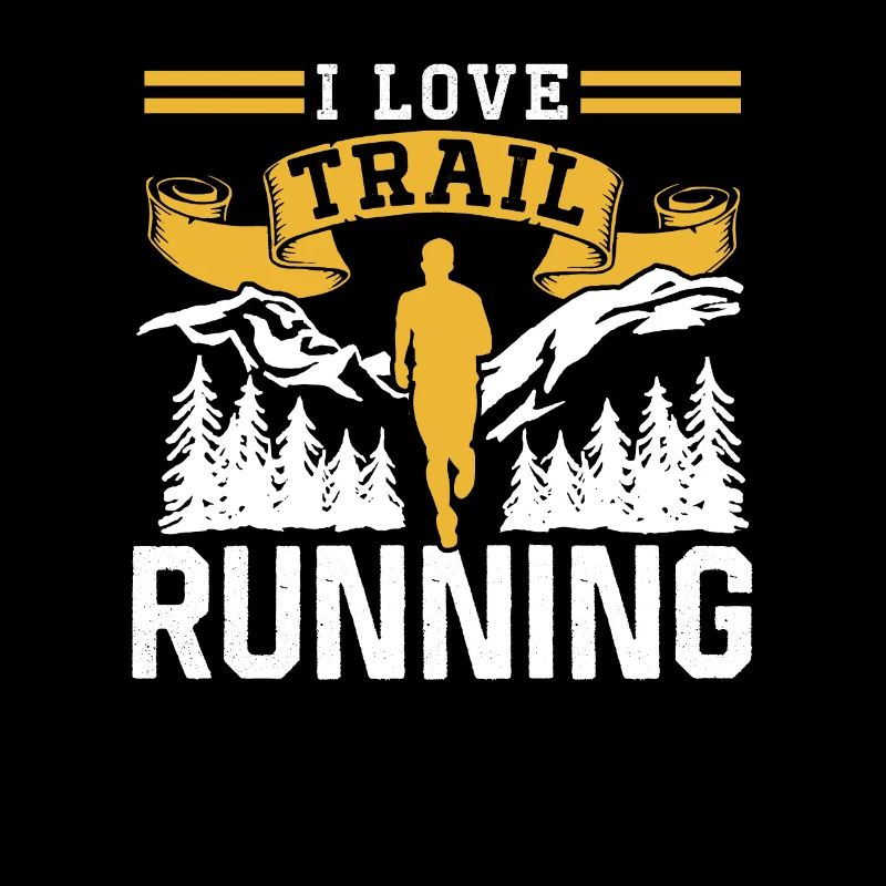 I Love Trail Running Racing Runner Trail Running
