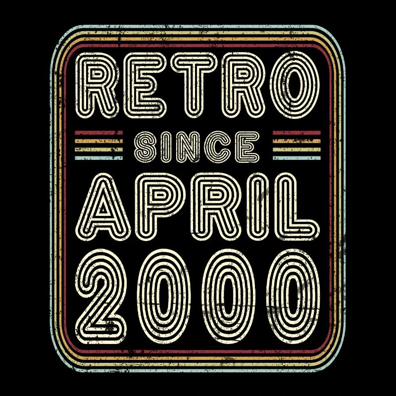 Birthday April 2000 Retro Gift