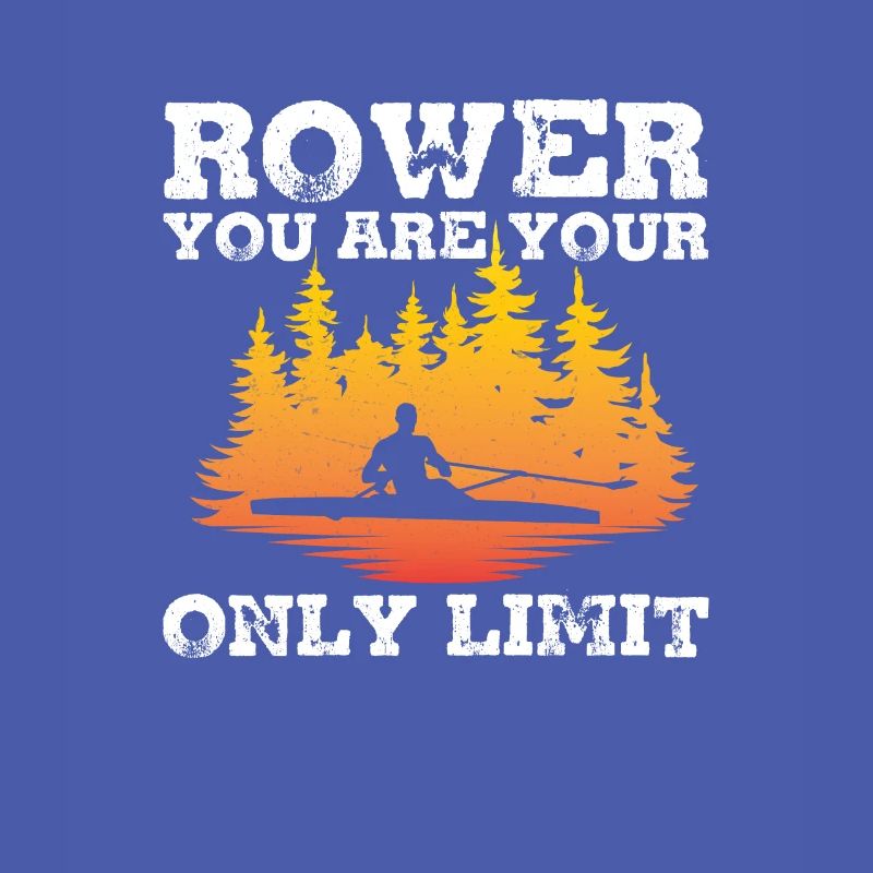 Fantastischer Ruderer Du bist dein einziges Limit