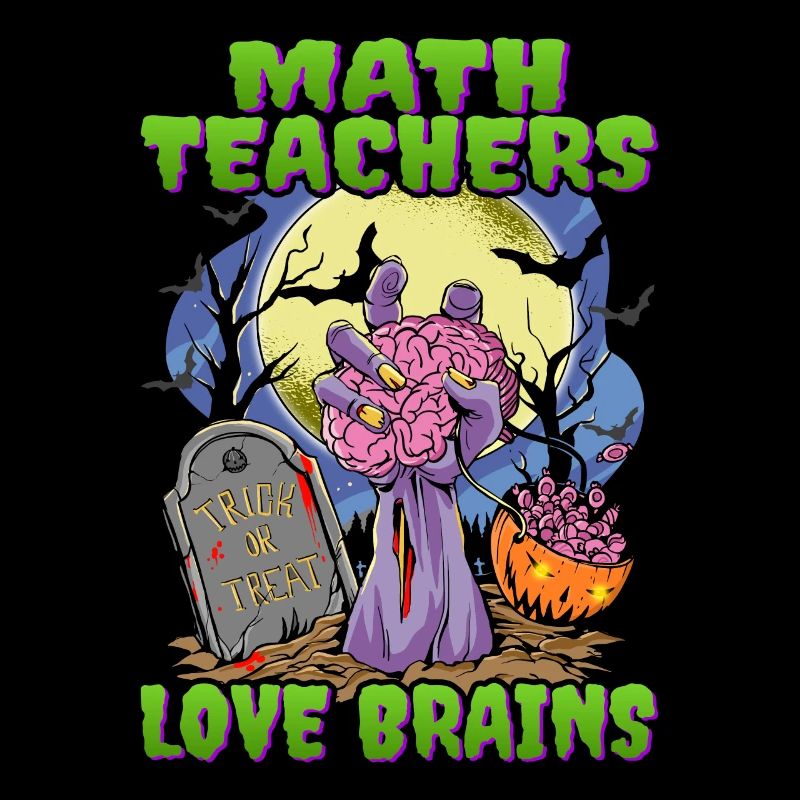 Mathe-Lehrer-Zombie-Hand Halloween