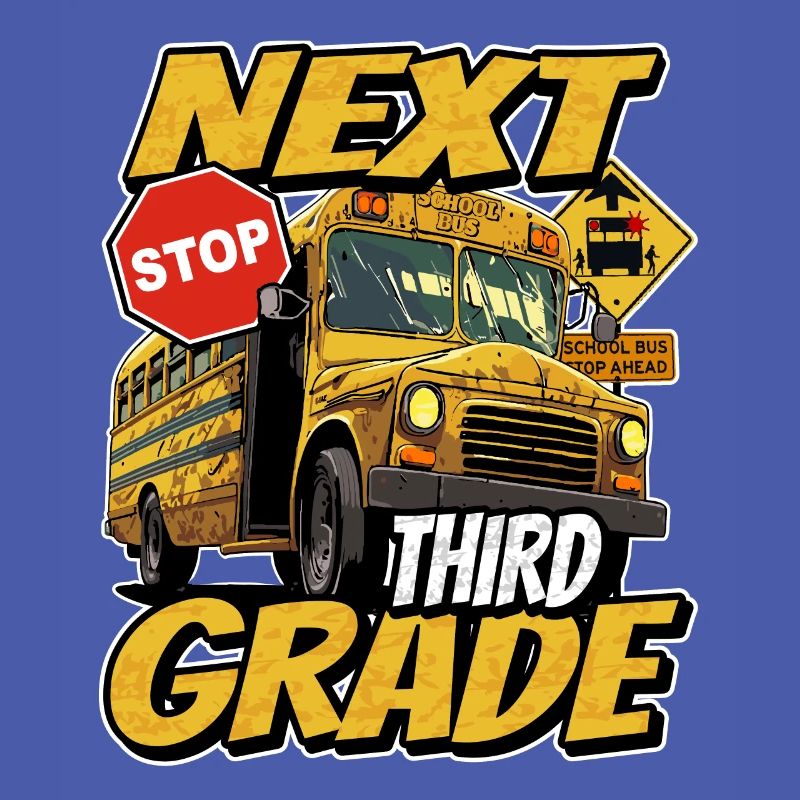 Next stop: Third 3rd grade - school bus