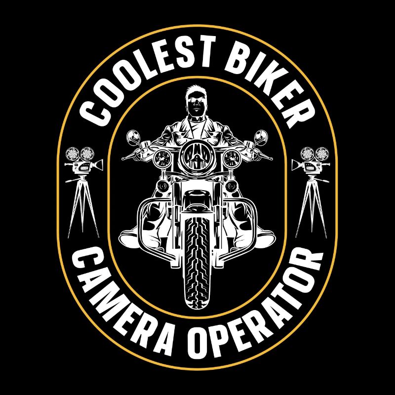 Camera Operator Coolest Biker Camera Movie Maker