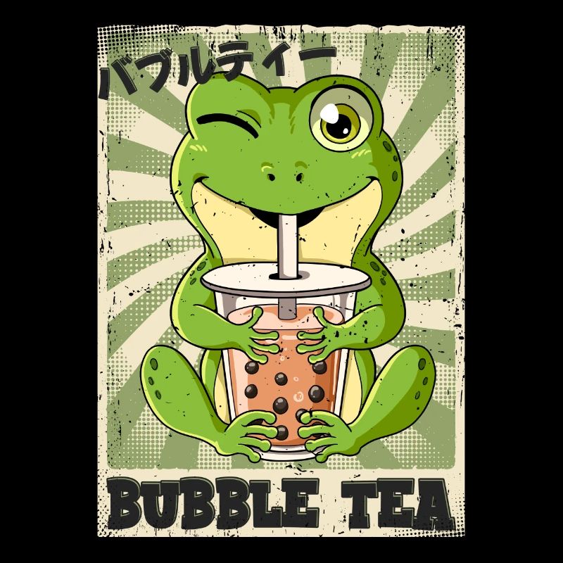 Boba Tea Grenouille Bubble Thé