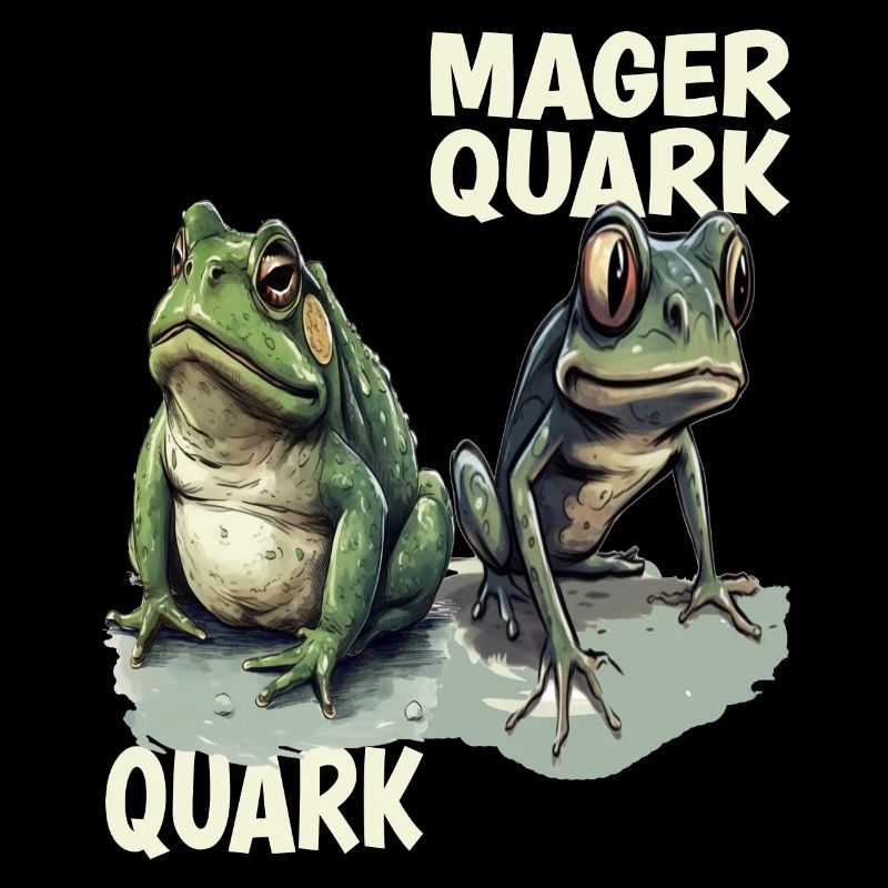 frog tadpole curd curd diet low-fat quark pun