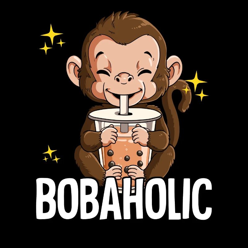 Bubble Tea Monkey Boba Tea Bobaholic