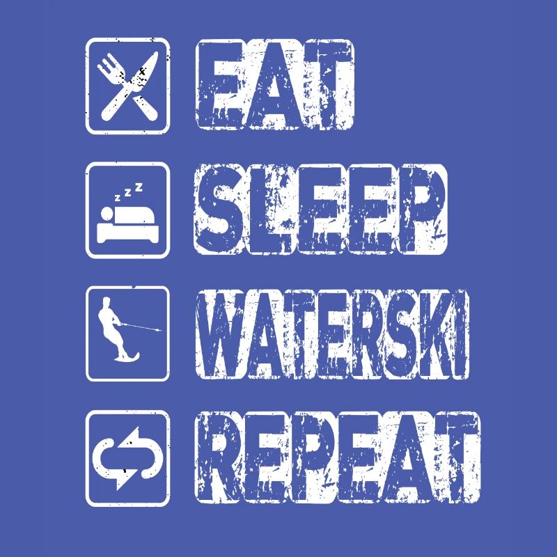 Manger dormir Waterski Répéter