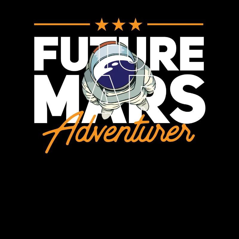Future Mars Adventurer Astronaut Planet