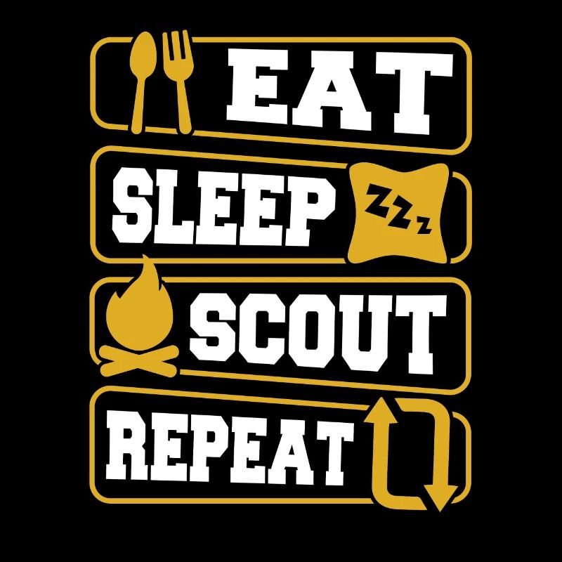 Boy Scout Cool Eat Sleep Scout Repeat