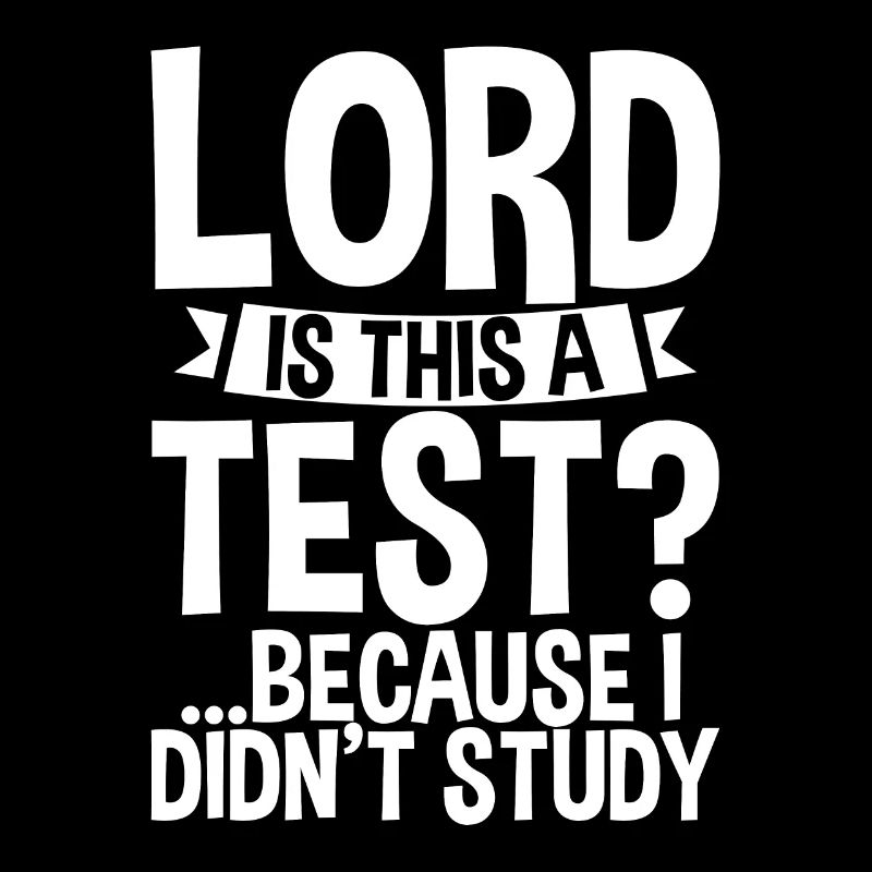 Lord Is This A Test, Because I Didn't Study 2