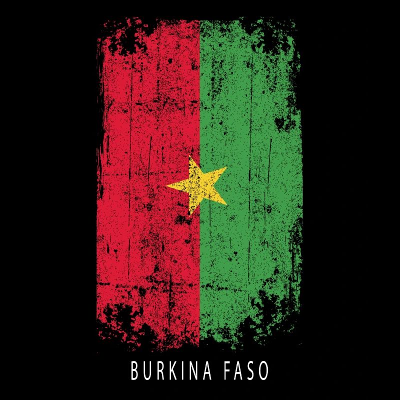 Souvenir avec le drapeau du Burkina Faso