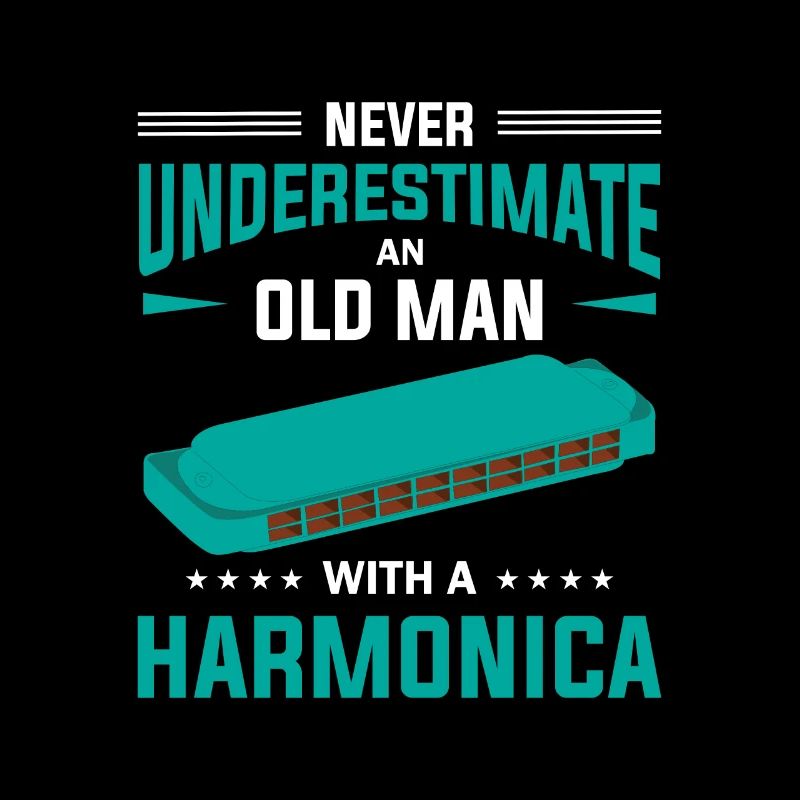 Never Underestimate Old Man With Harmonica