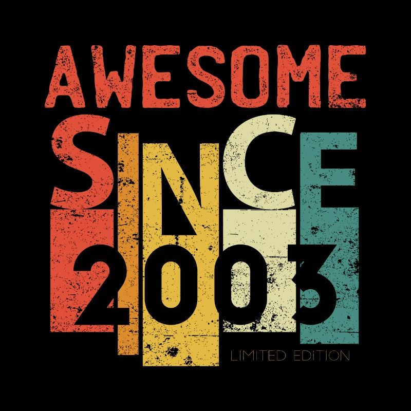 Genial seit 2003 20. Geburtstag Retro Classic