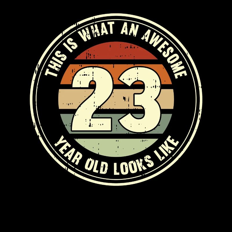 23. Geburtstag so sieht man mit 23 Retro Geschenk